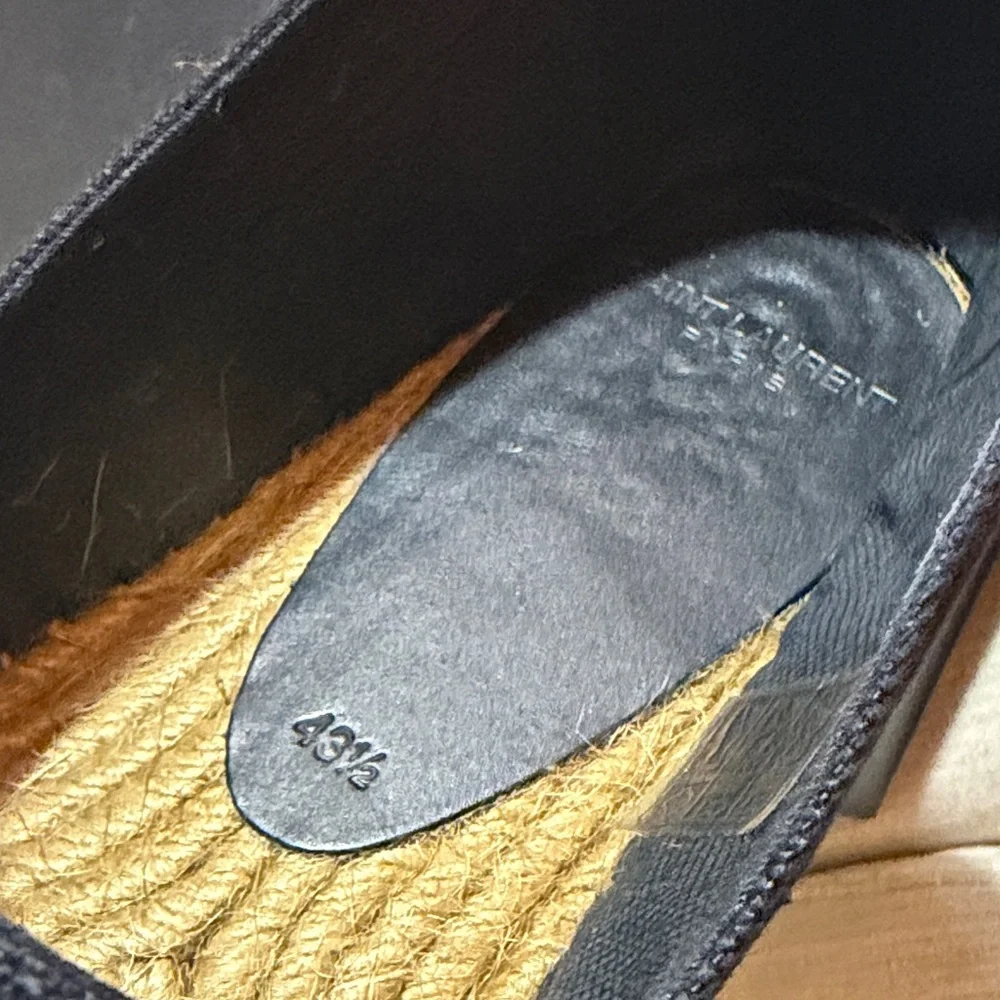 Saint Laurent Black Canvas Loafers - Picture 5 of 7